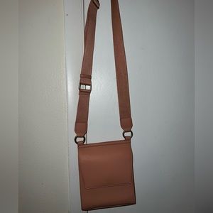 Faux leather cross body purse